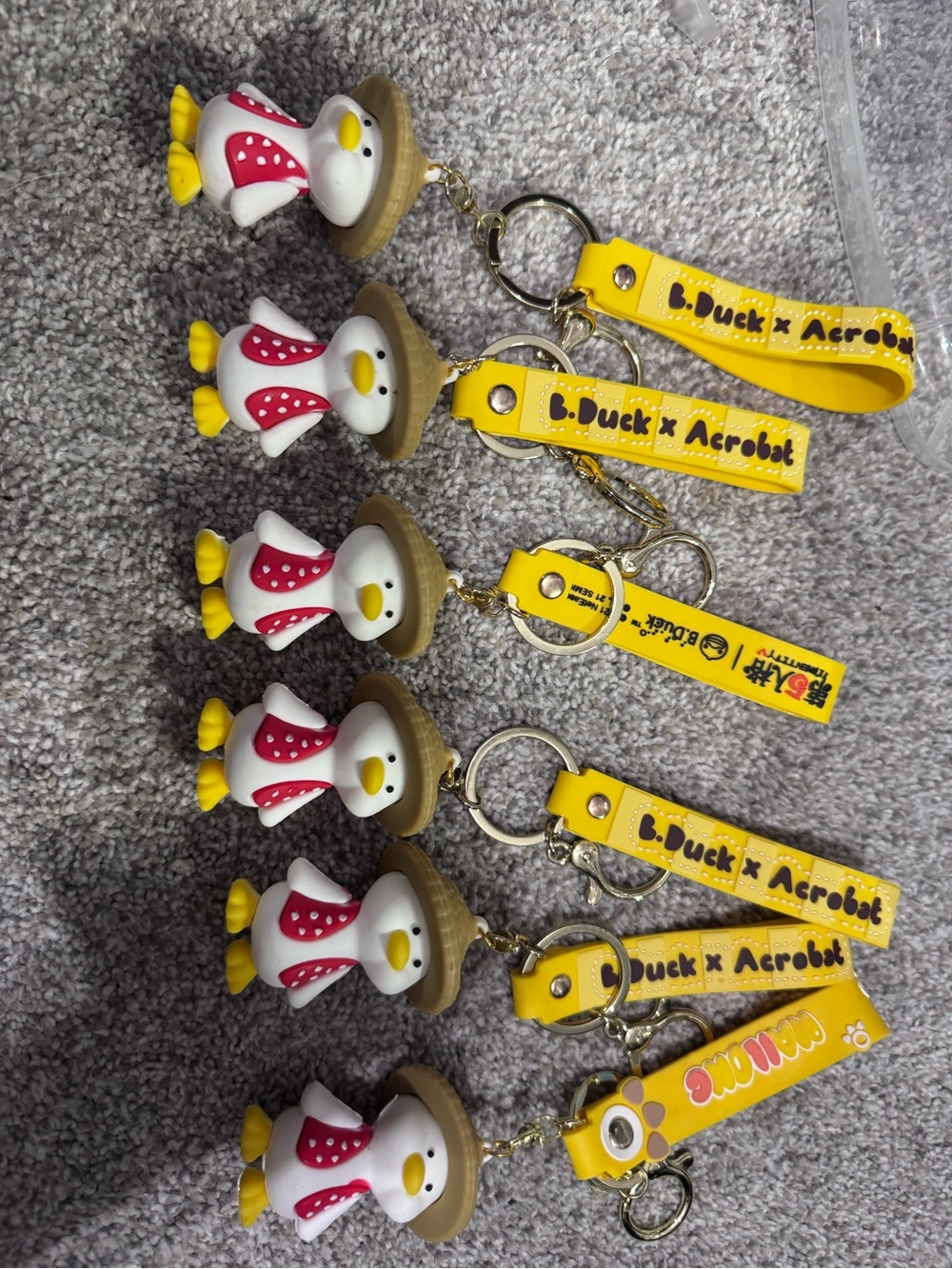 Yellow Duck Keychain - Cute Kids Accessory